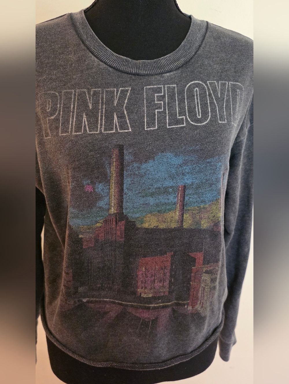 Pink Floyd Graphic Crewneck Sweatshirt - Vintage Black (Size S) - Picture 3 of 10